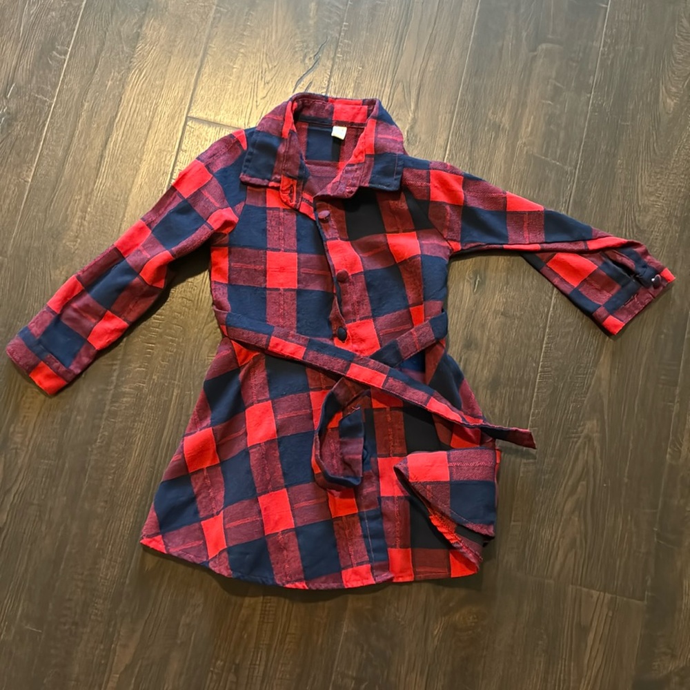 Girl plaid dress